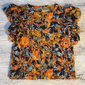 Zara (S) Blouse vibrant colors